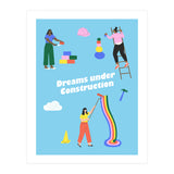 Dreams Under Construction Blue (Print Only) thumbnail