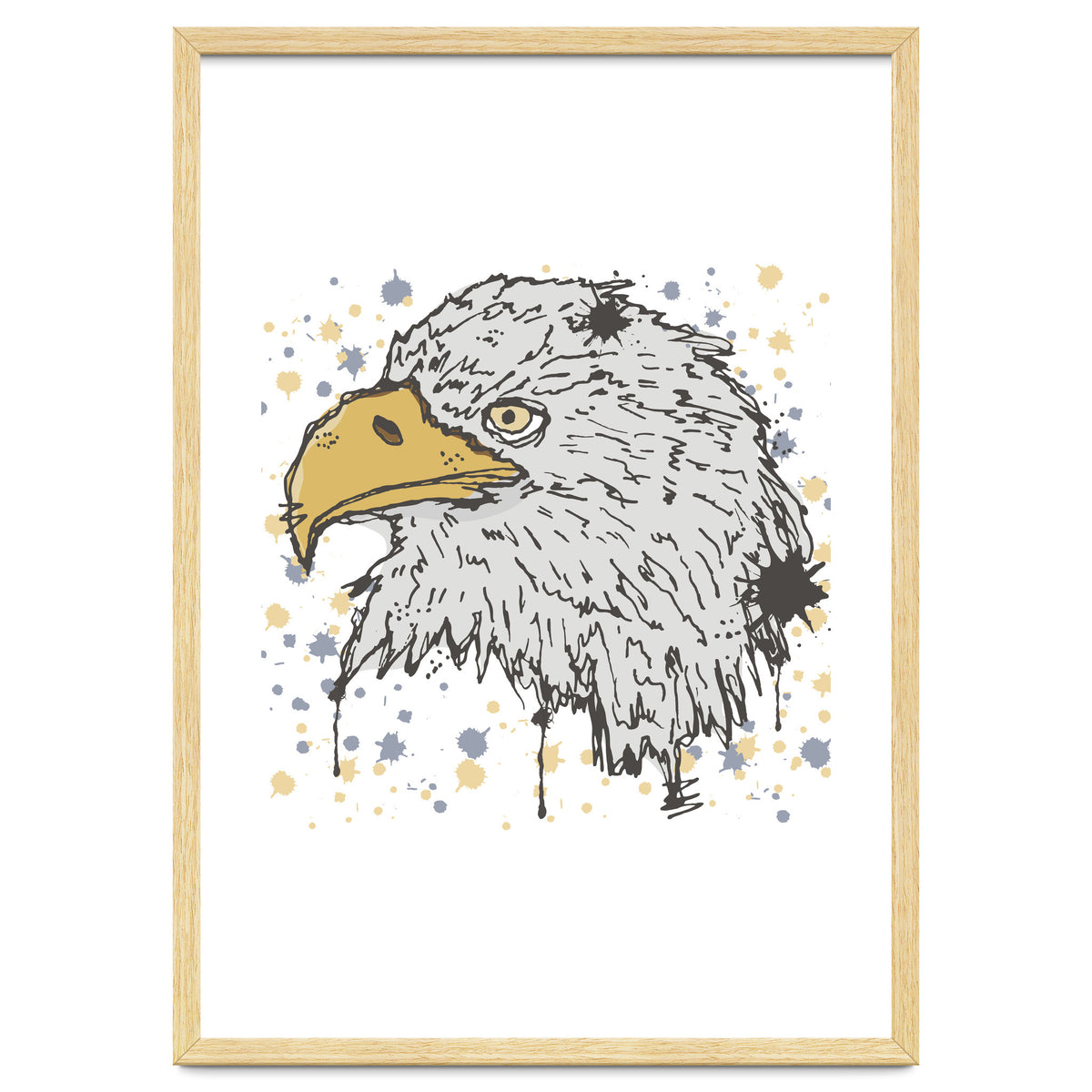 Eagle scribble sketch