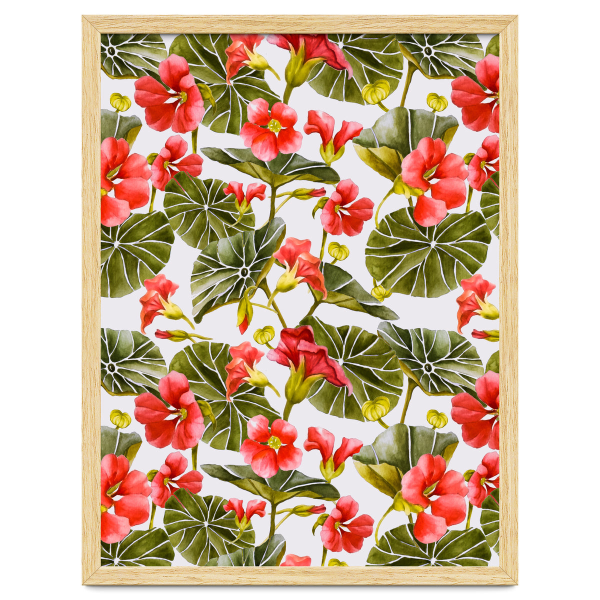 Nasturtiums watercolor 02