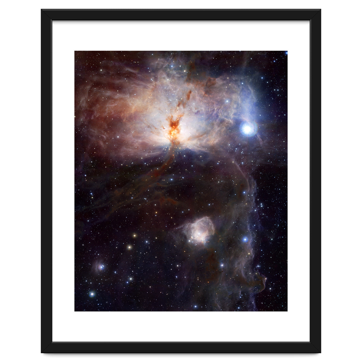 The Hidden Fires of the Flame Nebula