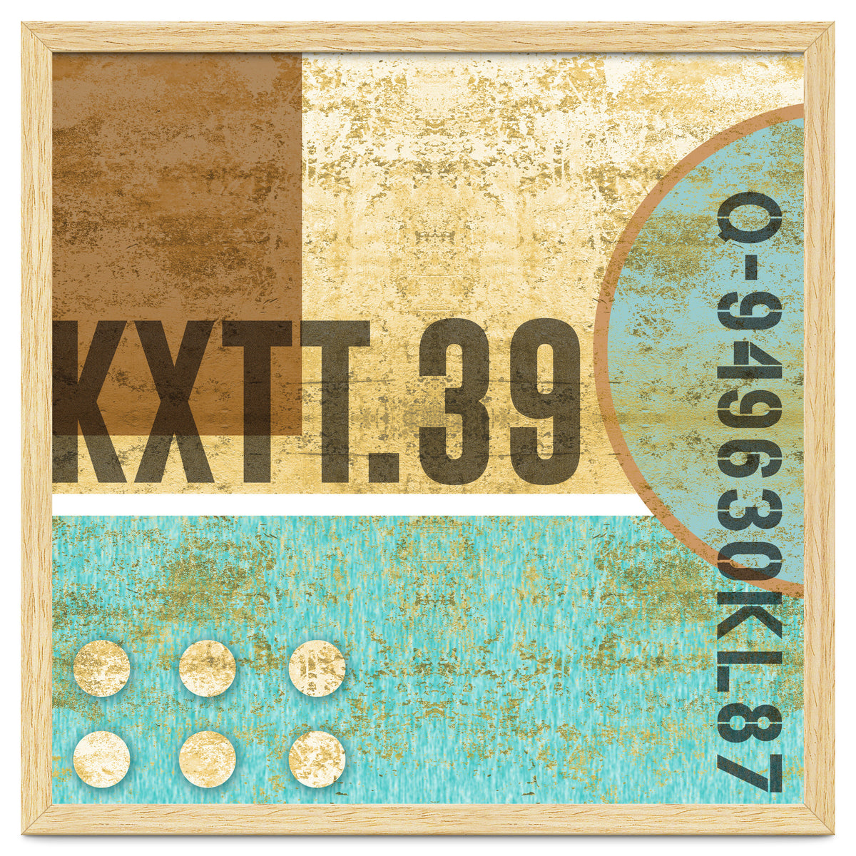 Abstract Industrial Sand And Blue