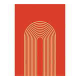 Rainbow Lines Mid Century Geometric Art (Print Only) thumbnail