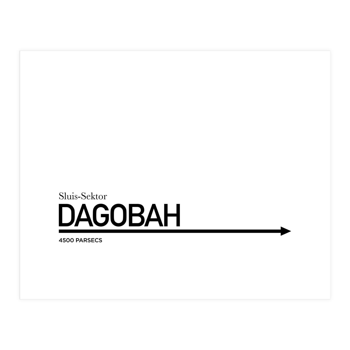 TO DAGOBAH (Print Only)