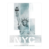 NYC Statue of Liberty | turquoise marble (Print Only) thumbnail
