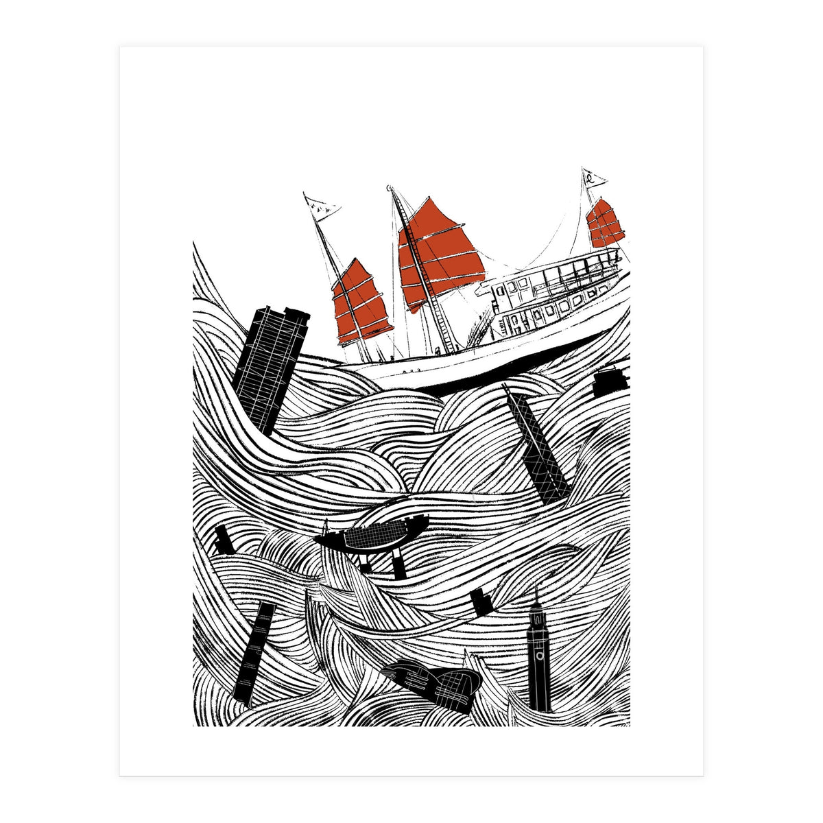 Hong Kong Typhoon (Print Only)