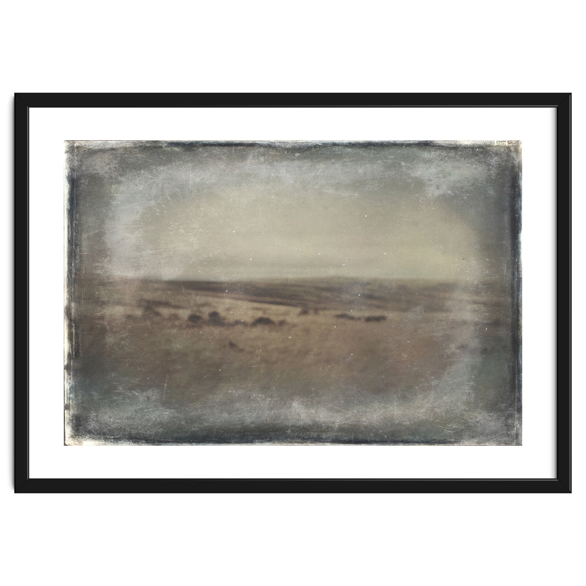 Bleak winter landscape of Saddleworth Moor