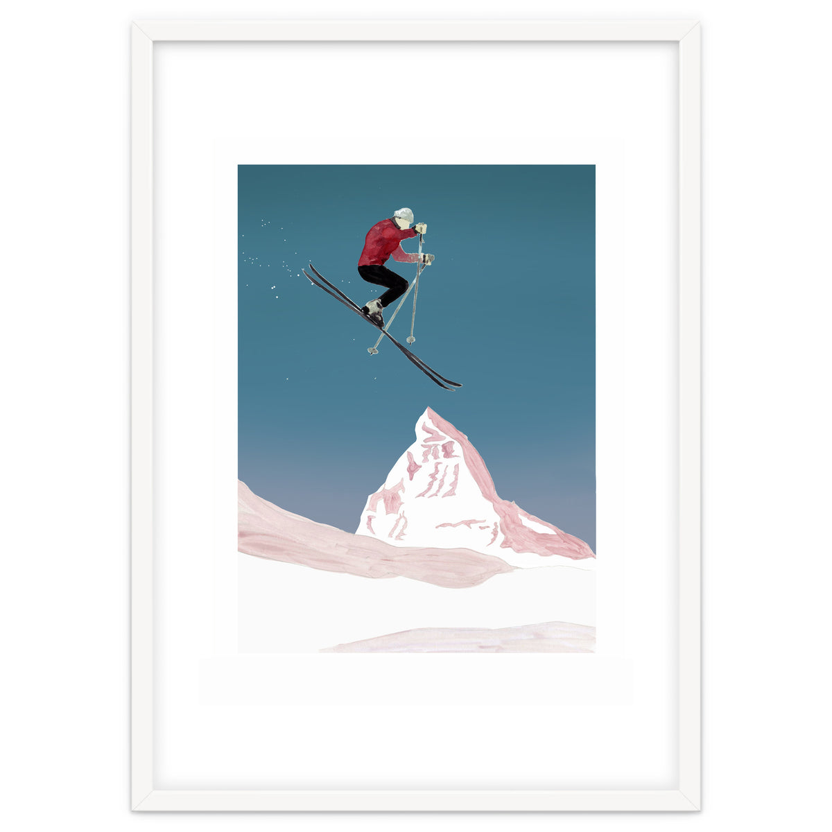 Mountain Love Skier