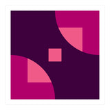 Geometric Shapes No. 1 - purple & pink squares (Print Only) thumbnail