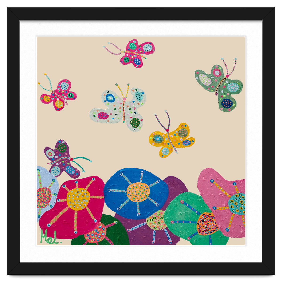 Butterflies Garden (pink)