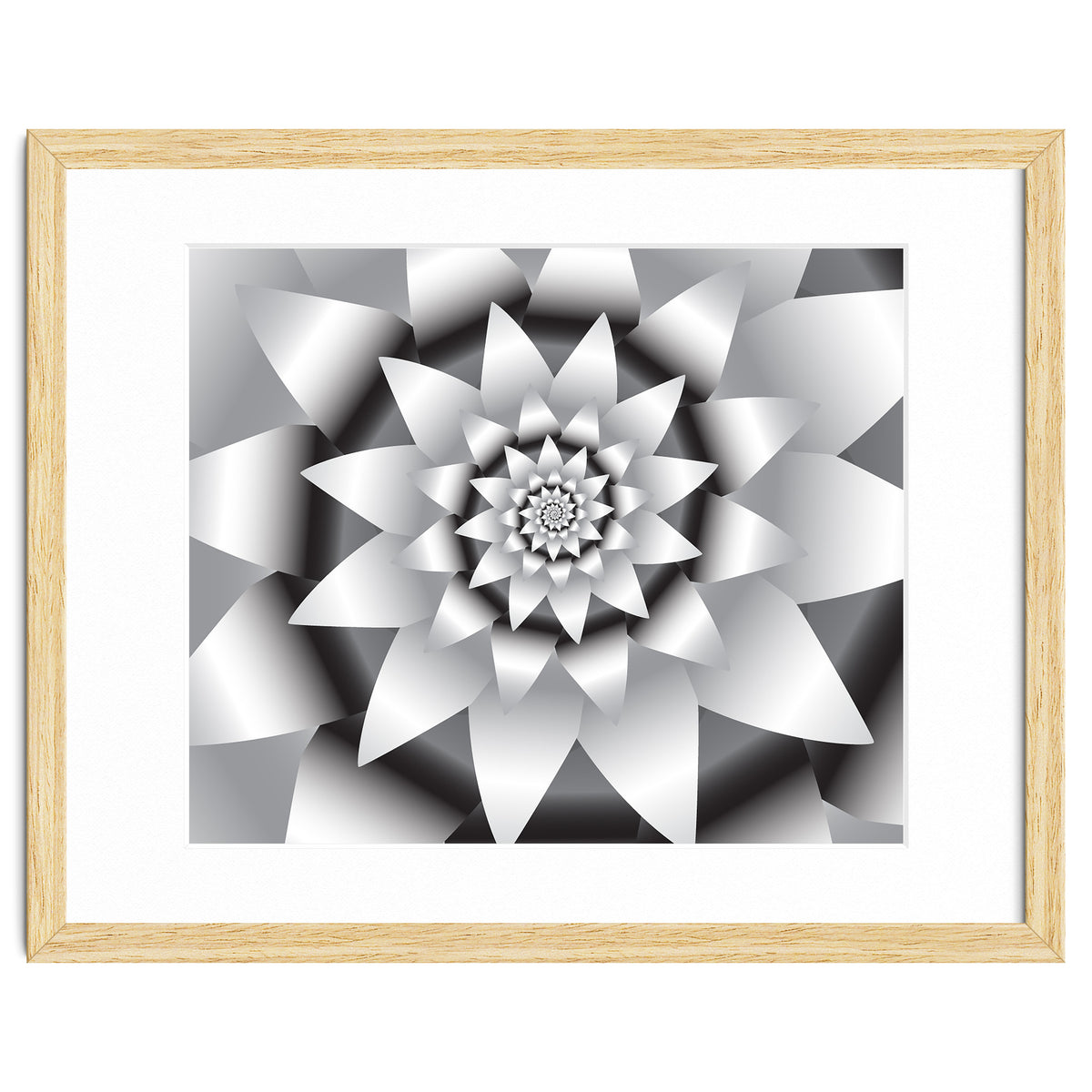 Abstract Modern Flower Design Art