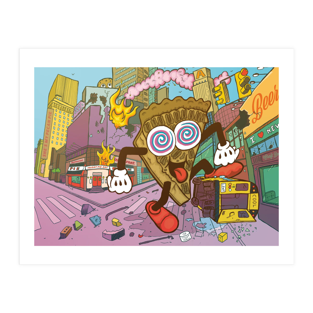 Pecan Psychosis - 12.3% ABV Bourbon Barrel Aged Pecan Maple Stout - Amundsen Brewery (Print Only)