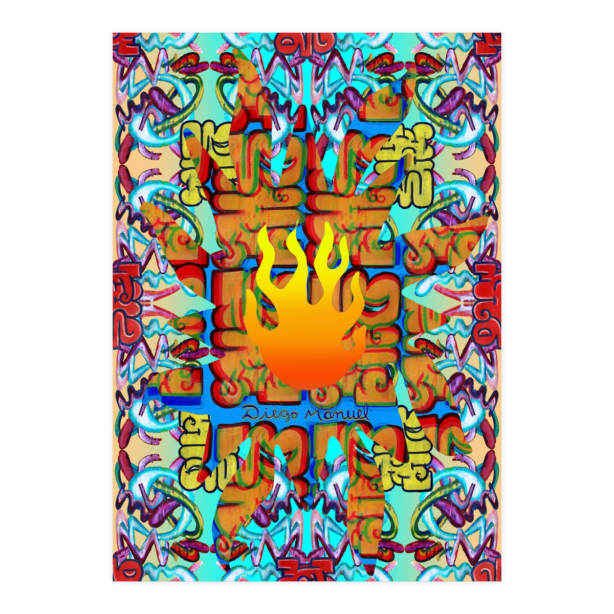 Fuego Y Graffiti 37 (Print Only)
