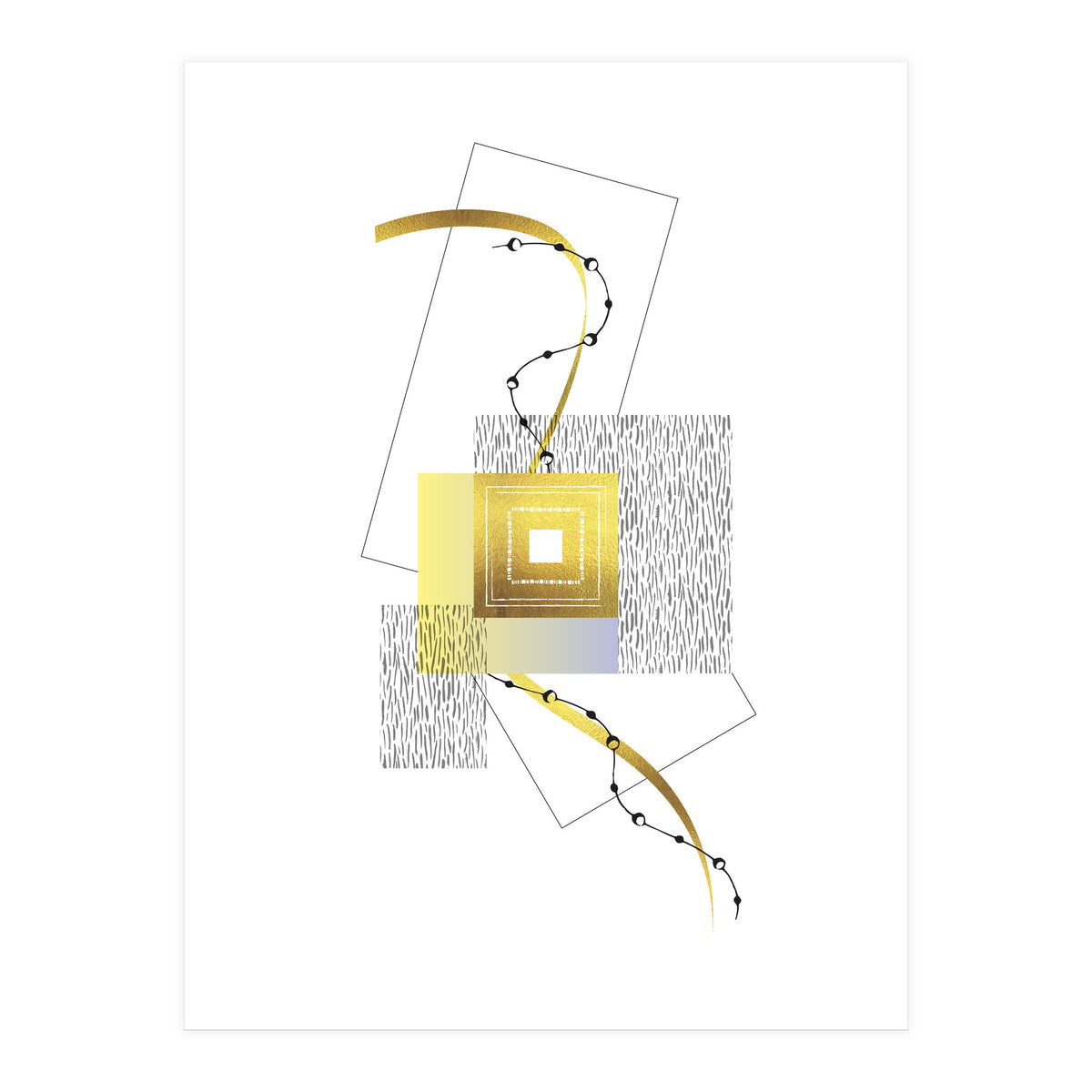 Posh Design No. 2 | gold (Print Only)