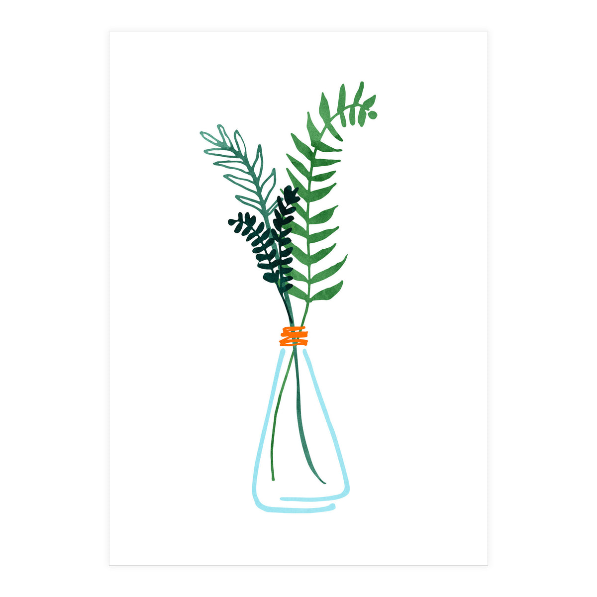 Herbs Watercolor (Print Only)