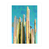 Desert's Rose, Summer Cactus Abstract Pastel Digital Art, Nature Botanical Color Sketch Plant Drawing (Print Only) thumbnail