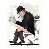 Churchill on the Toilet, Funny Bathroom Humour (Print Only) thumbnail