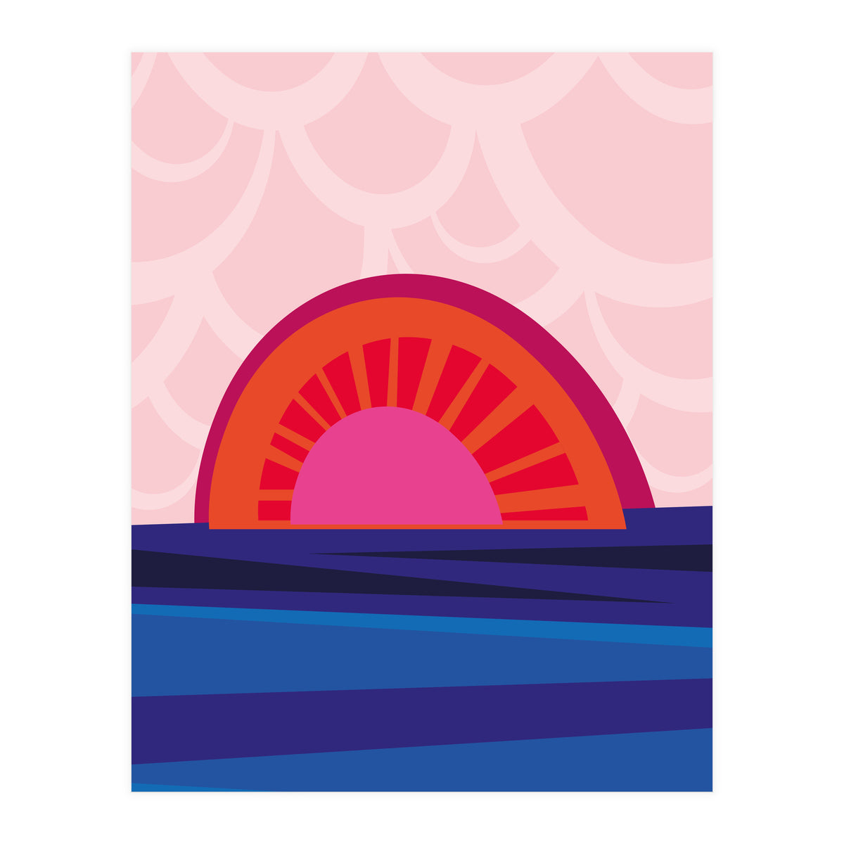 Retro Sunset (Print Only)