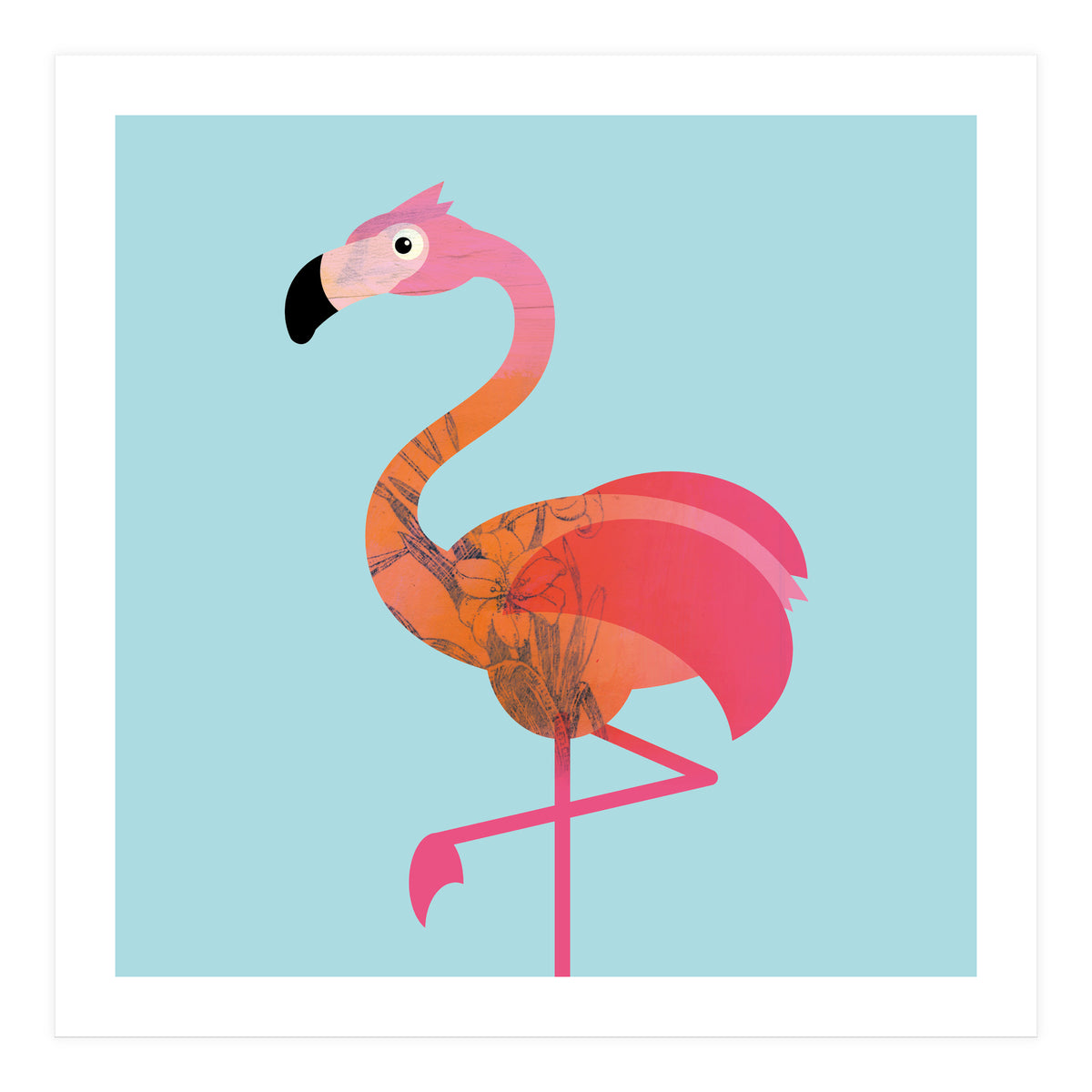 Kids Room Flamingo (Print Only)