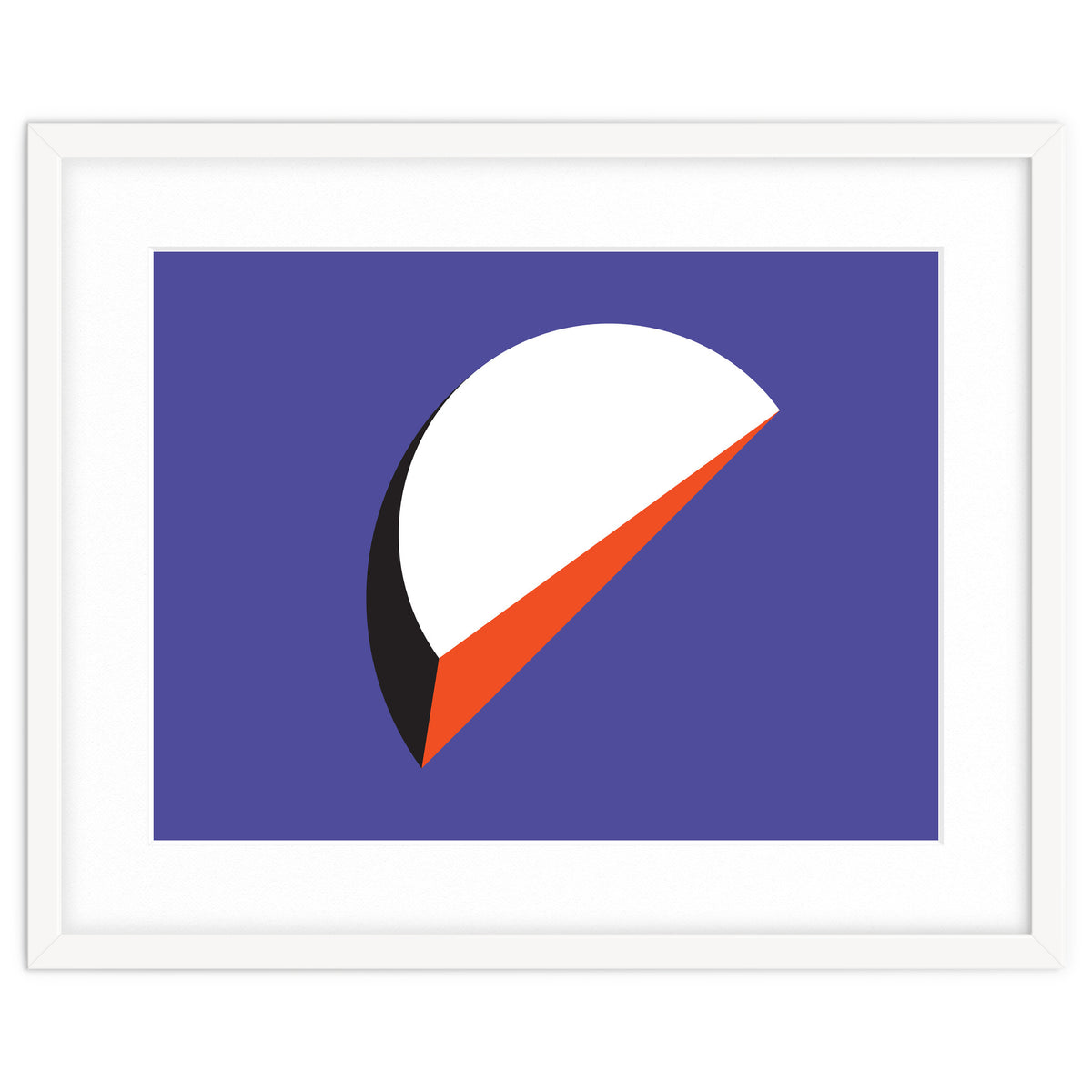 Geometric Shapes No. 37 - orange & purple