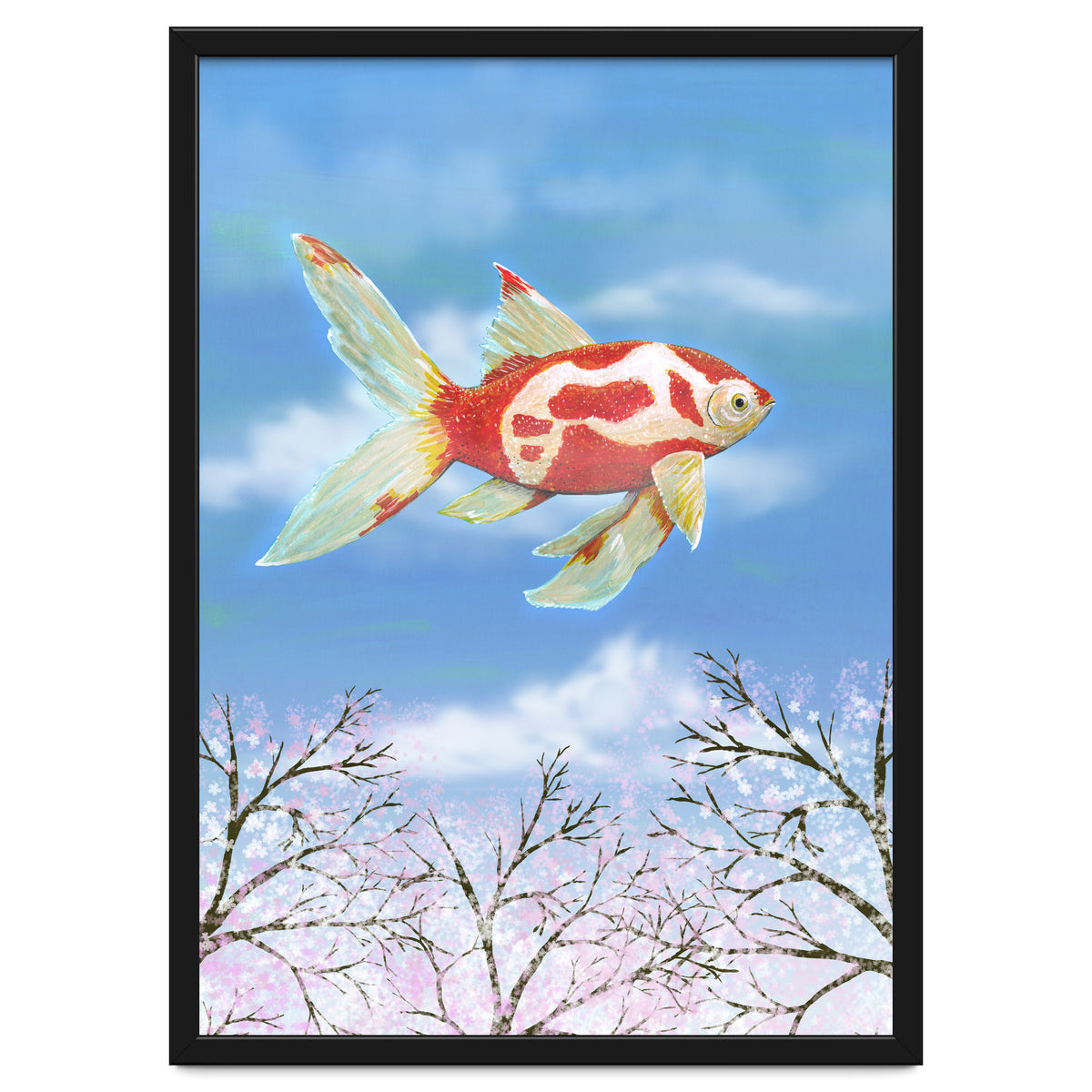 Flying goldfish