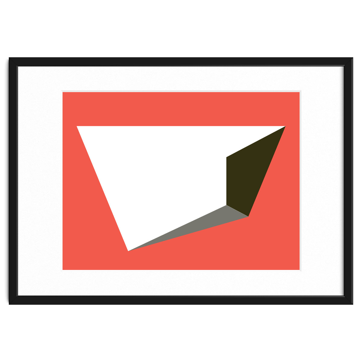 Geometric Shapes No. 81 - pink, grey, black & white