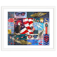 Americana Eagles Collage