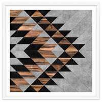 Urban Tribal Pattern No.10 - Concrete and Wood