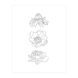 Hand Drawn Flowers (Print Only) thumbnail