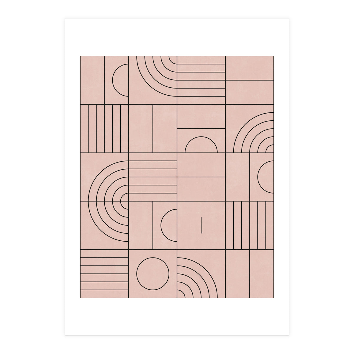 My Favorite Geometric Patterns No.20 - Pale Pink (Print Only)