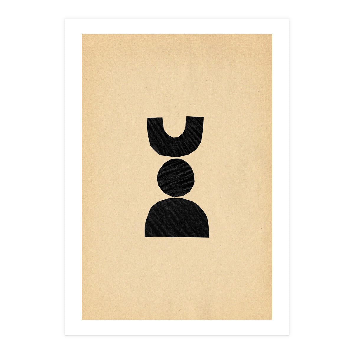Abstract balancing shapes (Print Only)