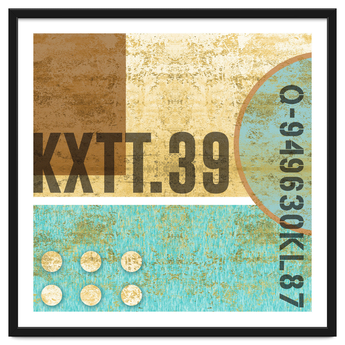 Abstract Industrial Sand And Blue