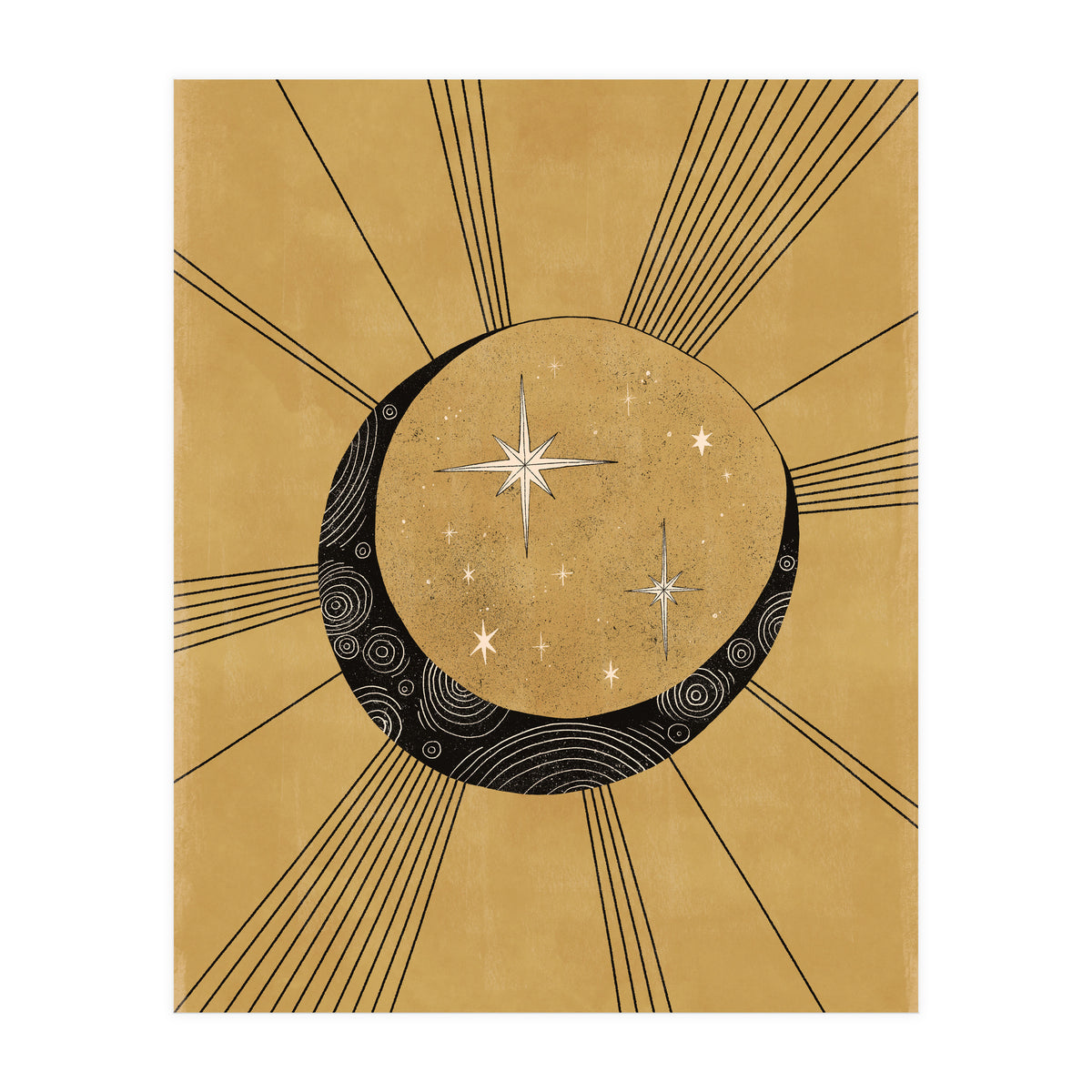 Moon With Runes (Print Only)