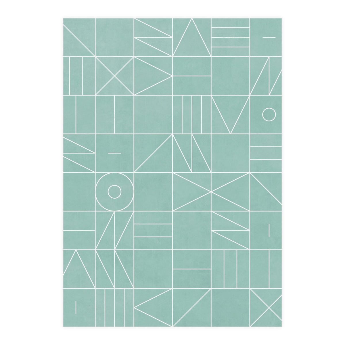My Favorite Geometric Patterns No.7 - Light Blue (Print Only)