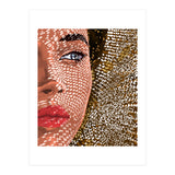 Under The Jute Hat, Bohemian Woman Fashion Painting (Print Only) thumbnail