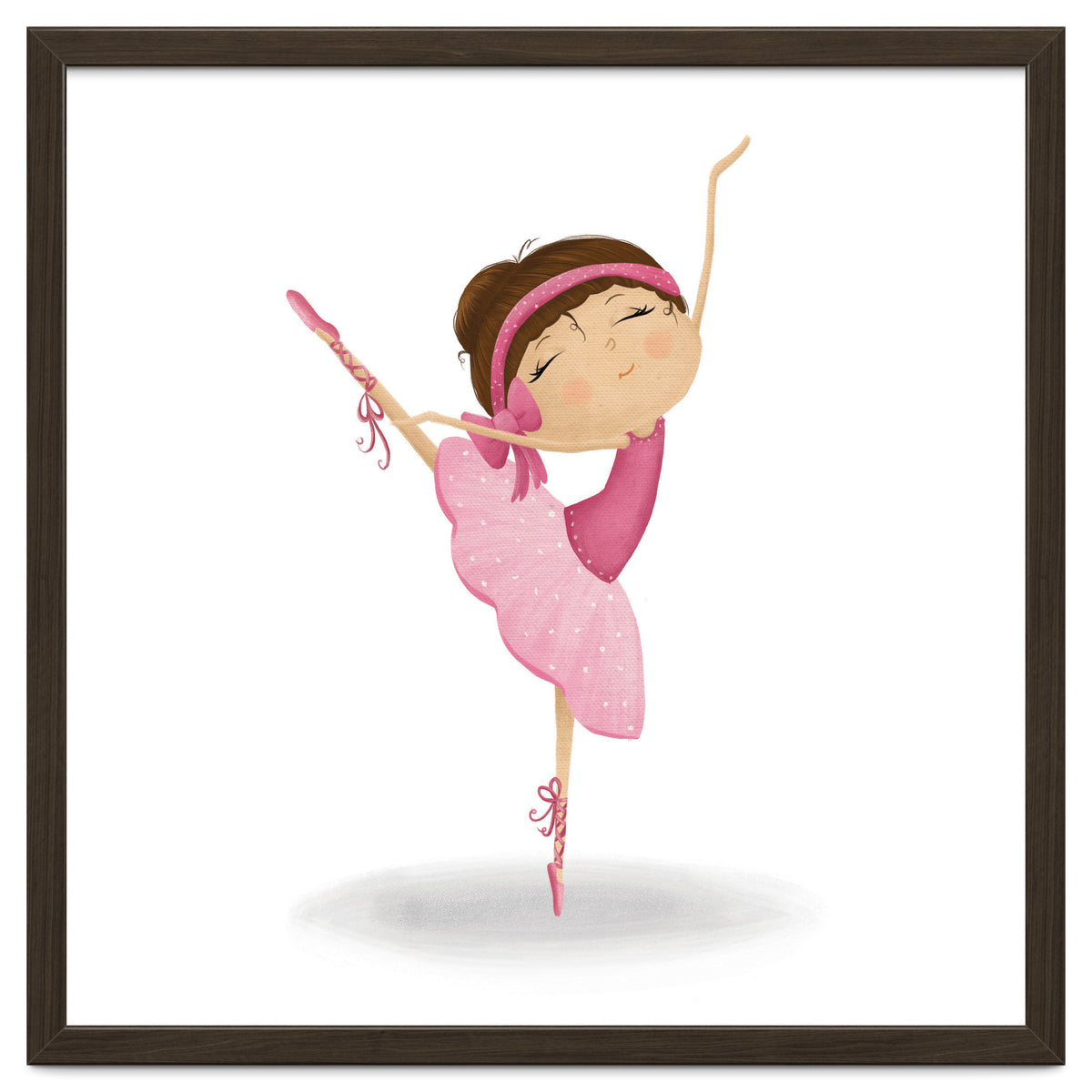 Adorable Ballerina Nursery Print