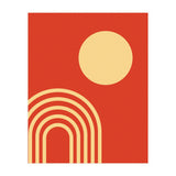 Mid Century Sun and Rainbow Lines (Print Only) thumbnail