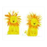 Two Lions  (Print Only) thumbnail