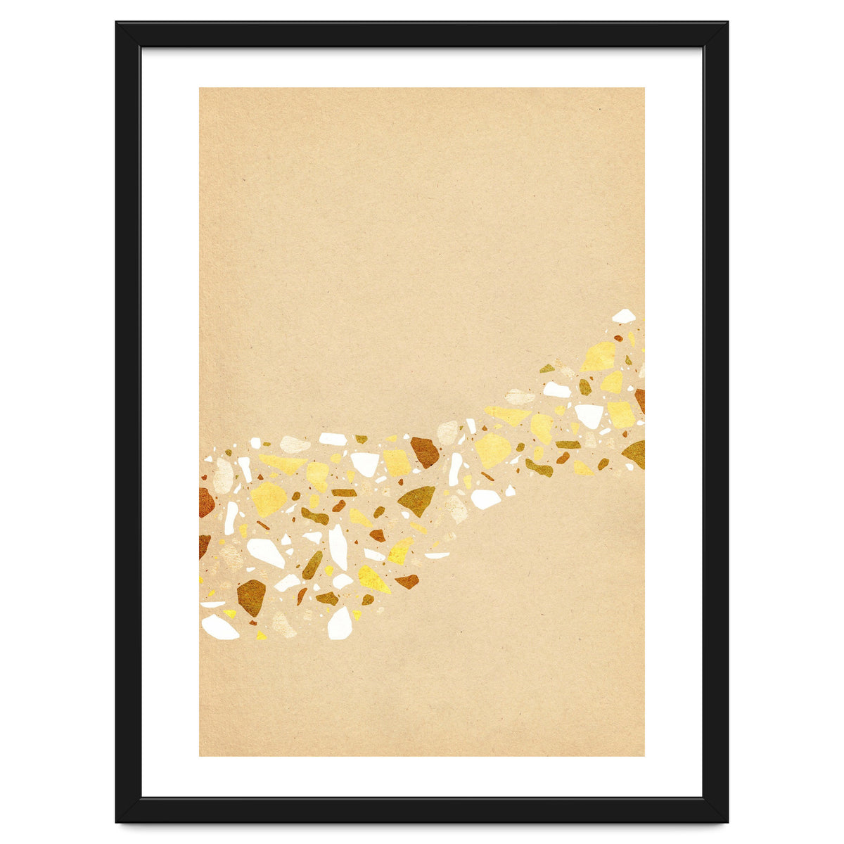 Abstract terrazzo pattern