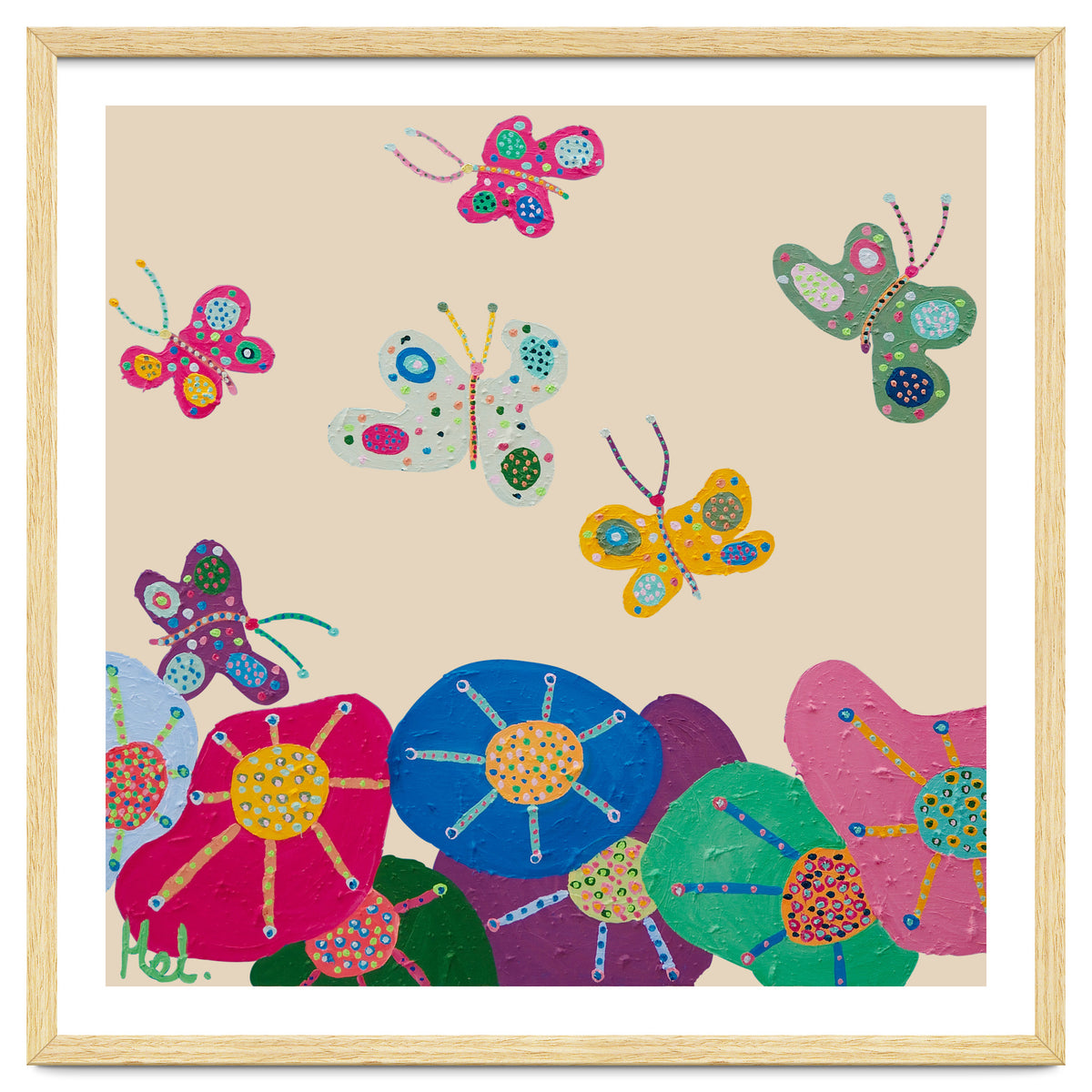Butterflies Garden (pink)