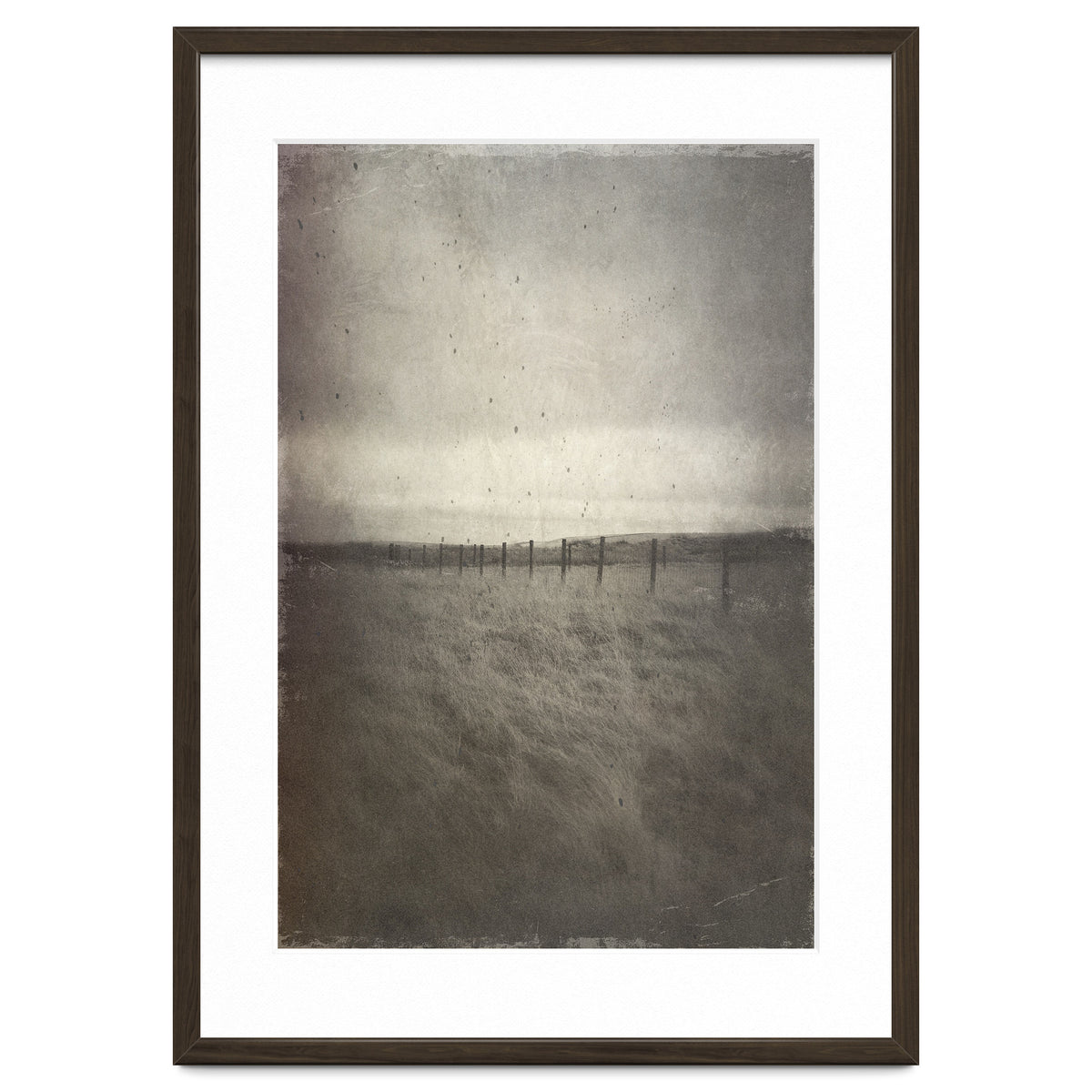 Bleak winter landscape of Saddleworth Moor