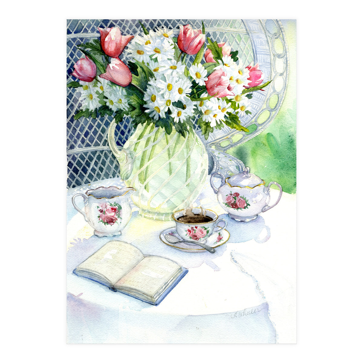 Tea In The Garden (Print Only)