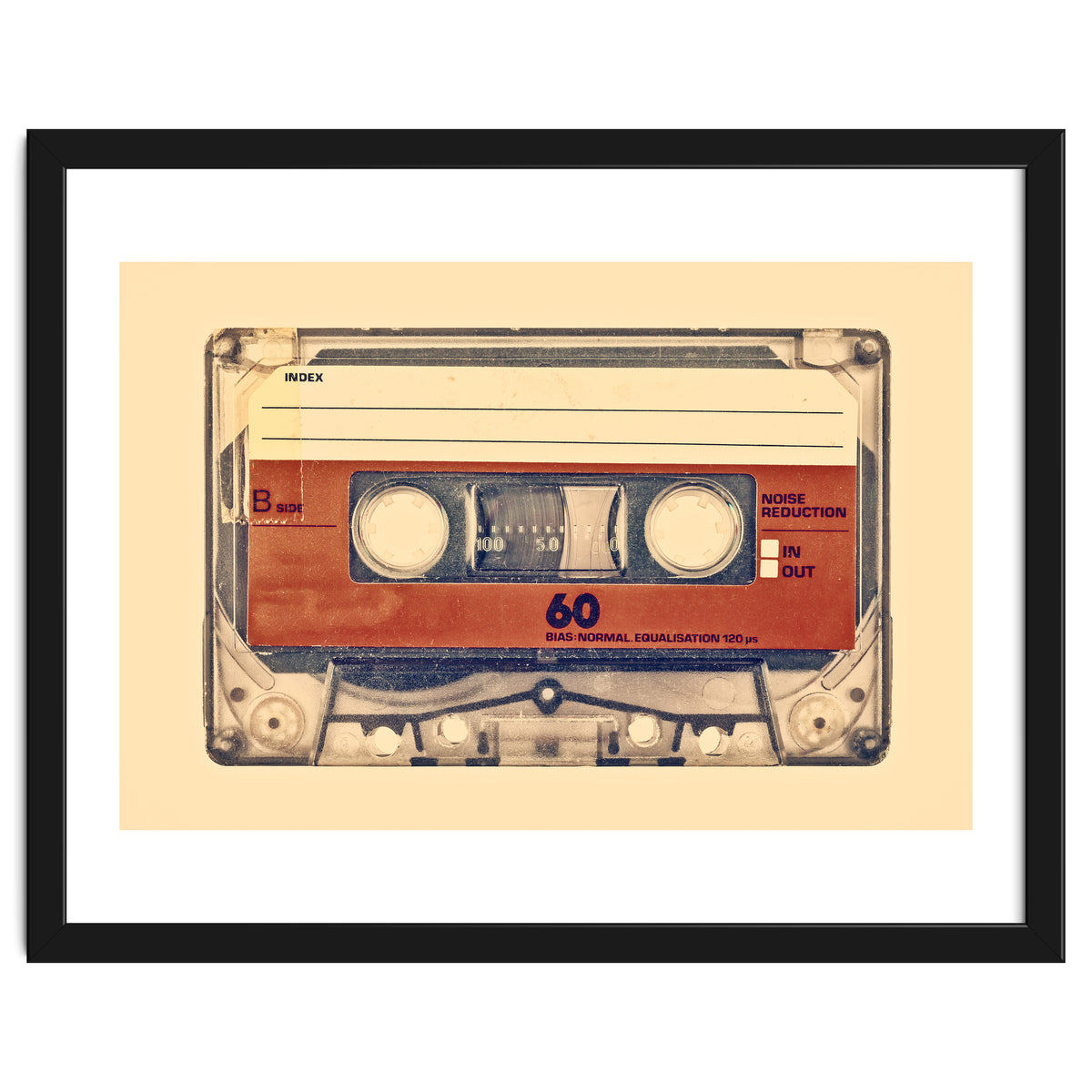 The retro audio compact cassette