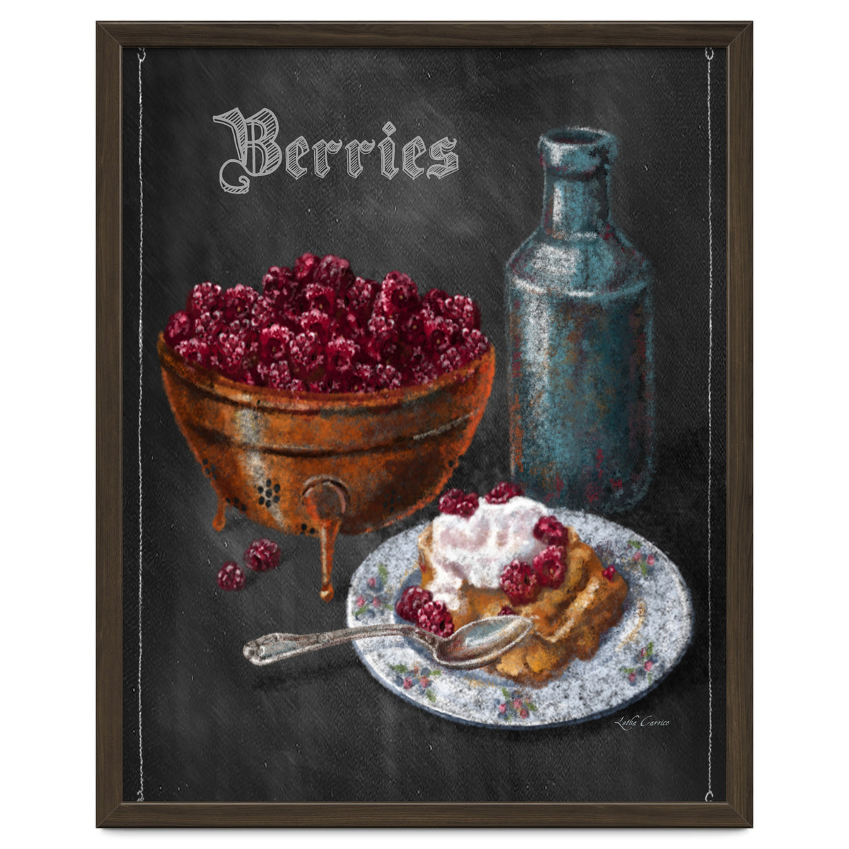 Berries Chalkboard Art