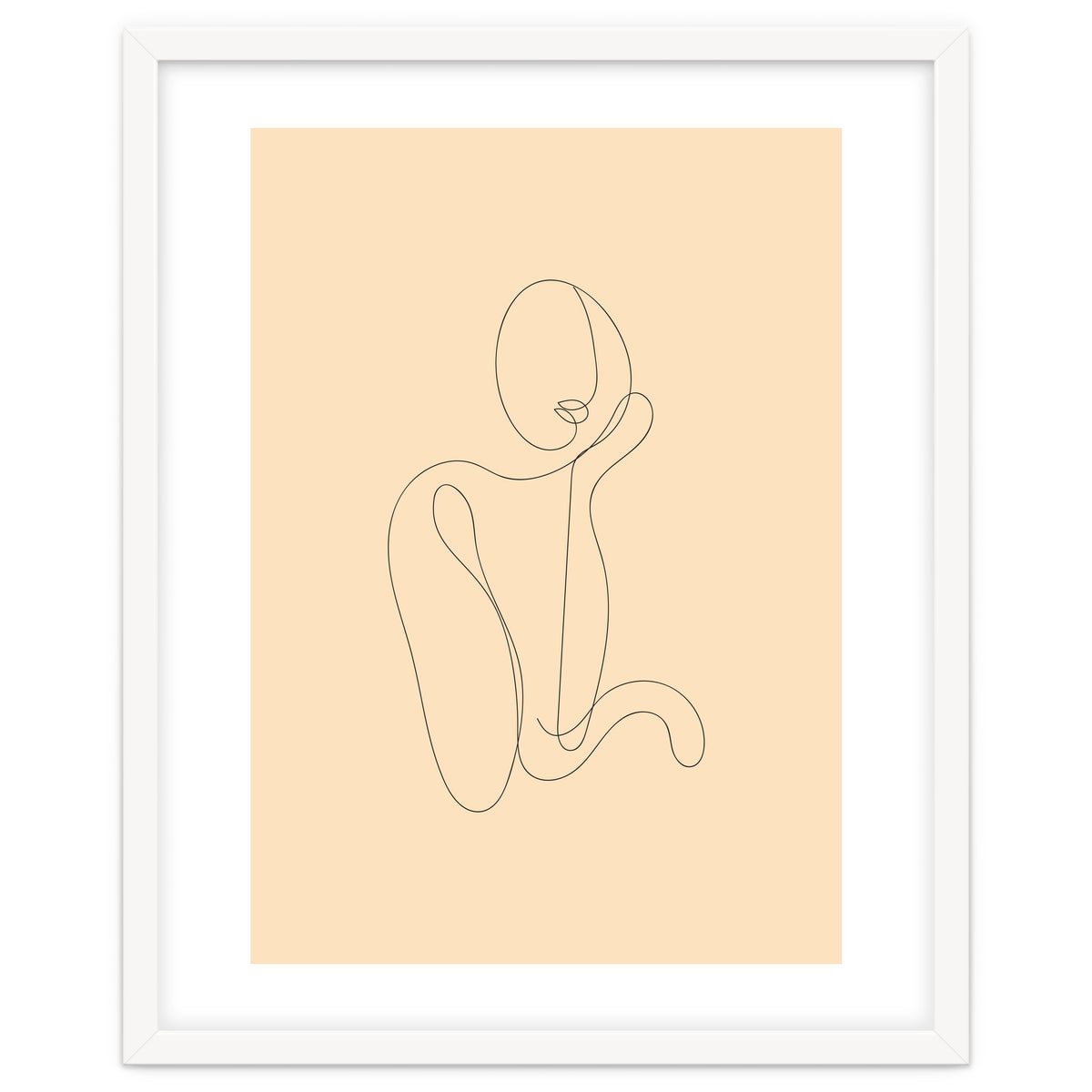 Female Line Art Drawing