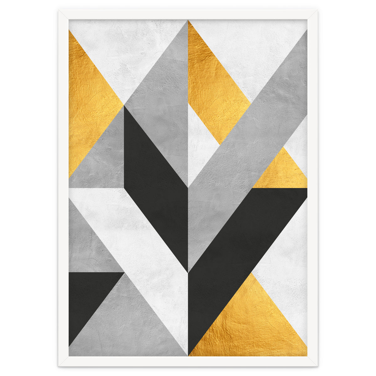 Gray and Gold Composition III