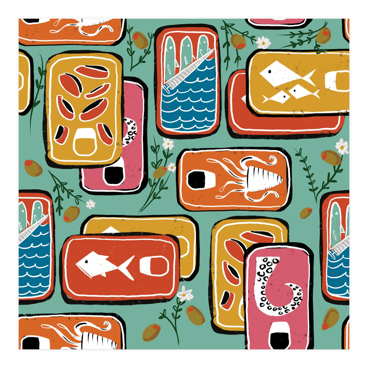 Canned Goods Blue Cadet (Print Only)