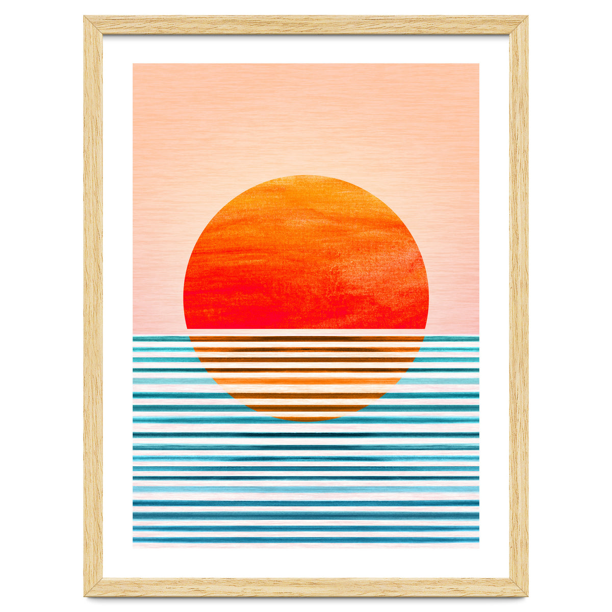 Geometric Minimalist Sunset