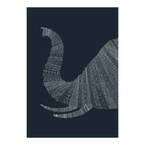 Elephant Blue Poster (Print Only) thumbnail
