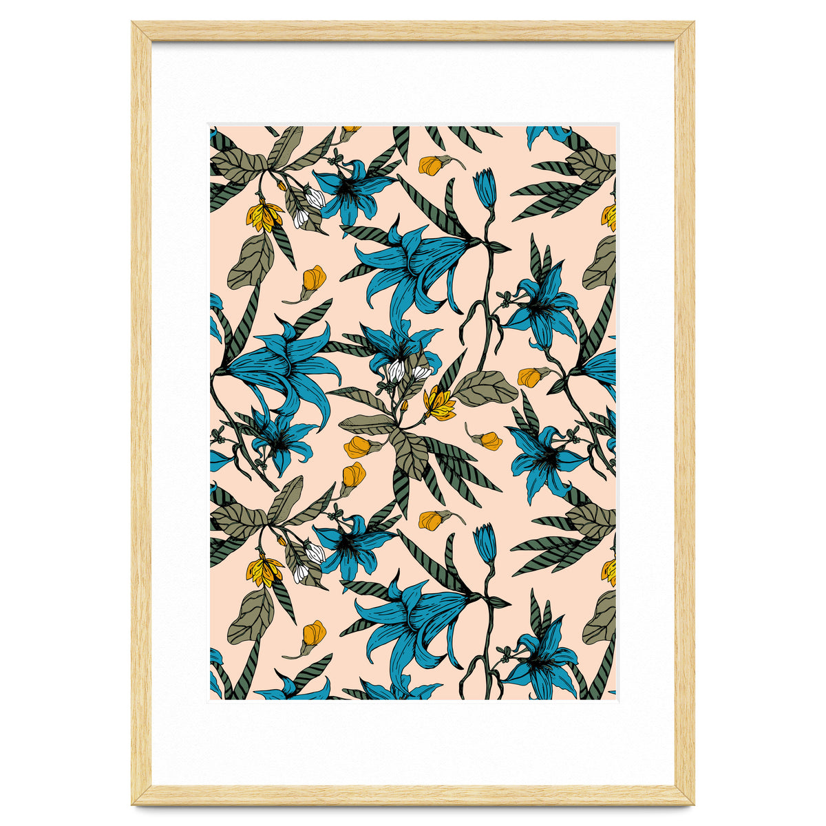 Blooming blossoms bluish I