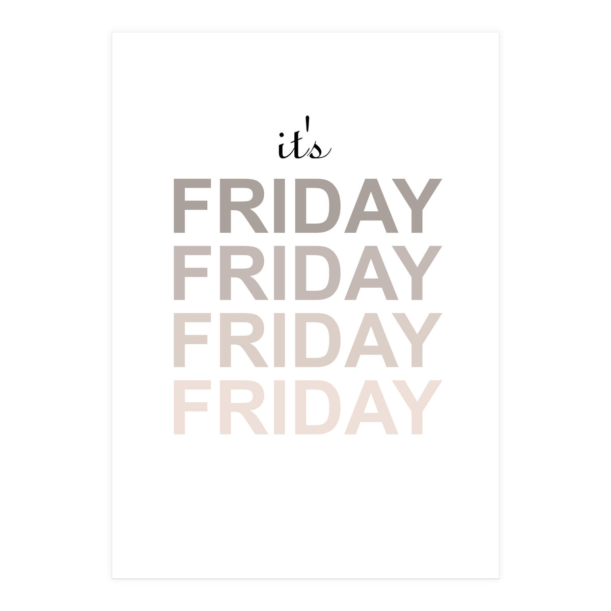 friday (Print Only)